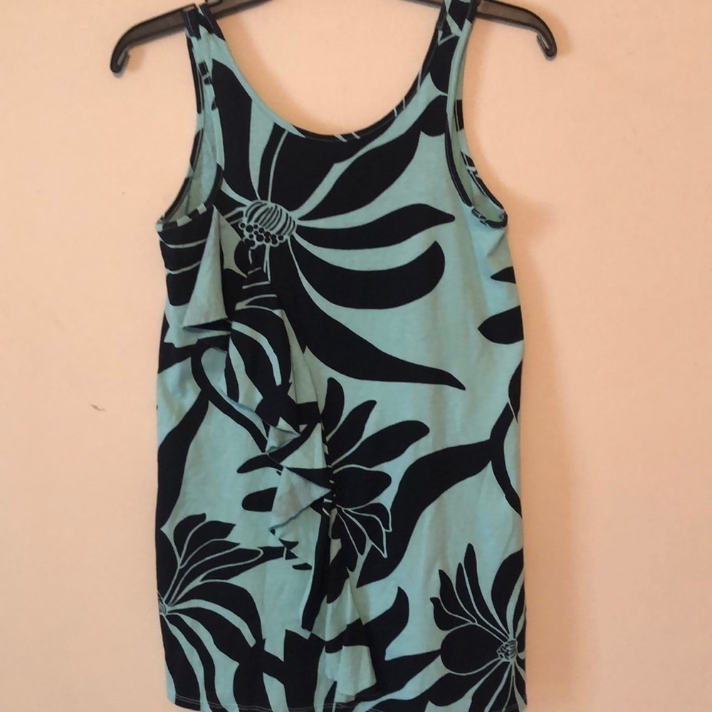 Aloha Island tank, green&black design, small